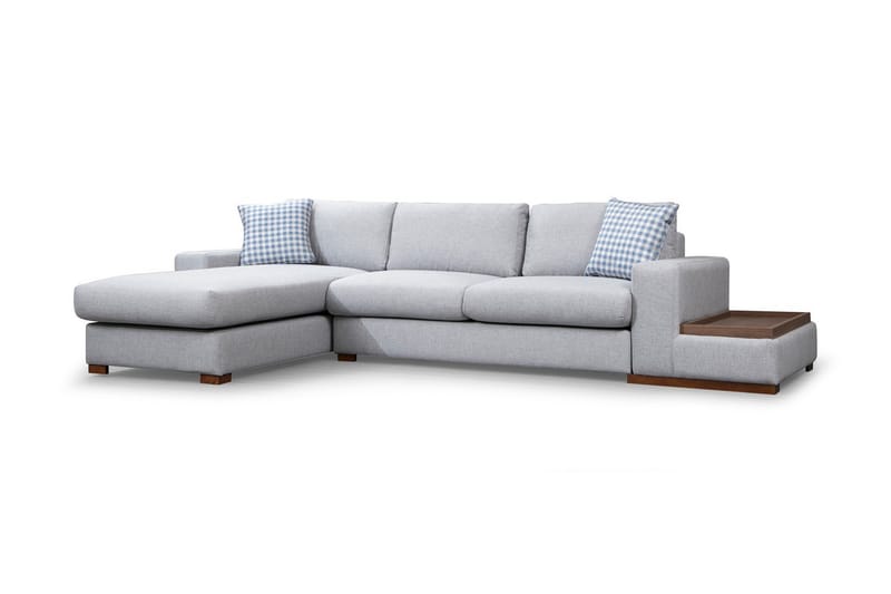 Divansoffa Portiella - Grå - Möbler - Soffa - Divansoffa & schäslongsoffa