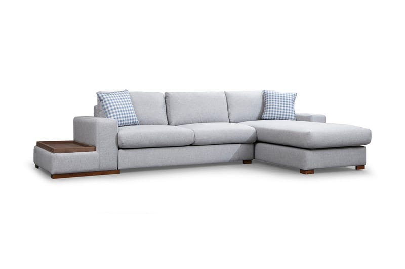 Divansoffa Portiella - Grå - Möbler - Soffa - Divansoffa & schäslongsoffa