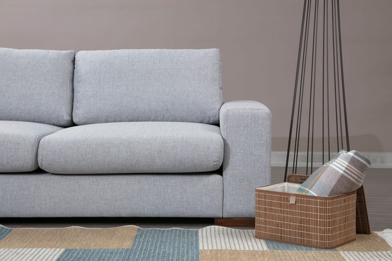 Divansoffa Portiella - Grå - Möbler - Soffa - Divansoffa & schäslongsoffa