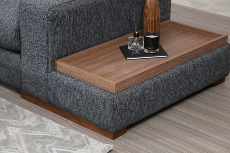 Divansoffa Portiella - Grå - Möbler - Soffa - Divansoffa & schäslongsoffa