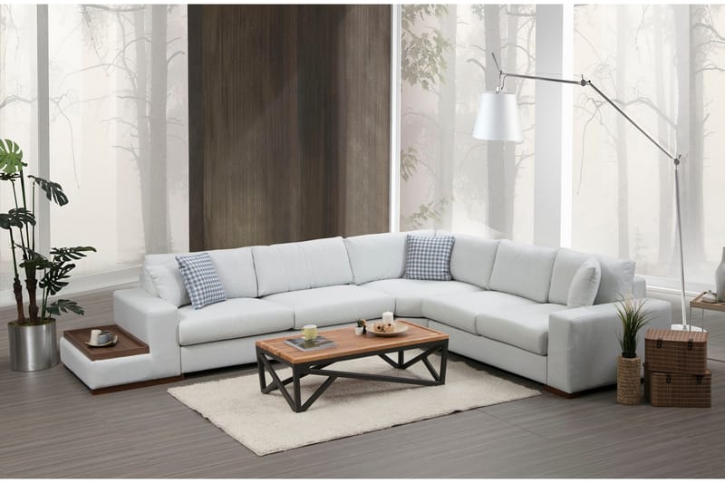 Divansoffa Portiella - Beige - Möbler - Soffa - Hörnsoffa