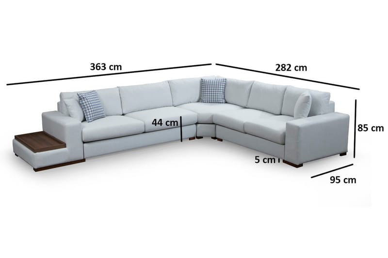Divansoffa Portiella - Beige - Möbler - Soffa - Hörnsoffa
