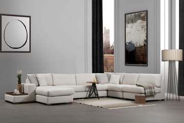 Divansoffa Portiella - Beige - Möbler - Soffa - Divansoffa & schäslongsoffa