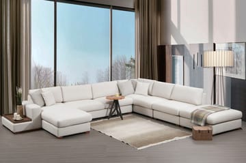 Divansoffa Portiella - Beige - Möbler - Soffa - Divansoffa & schäslongsoffa