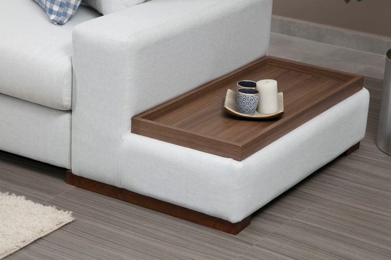 Divansoffa Portiella - Beige - Möbler - Soffa - Hörnsoffa