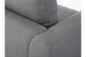 Dugard 3-sits Djup L-formad Hörnsoffa med Divan i Tyg - Grå - Möbler - Soffa - Divansoffa & schäslongsoffa - 4 sits soffa med divan