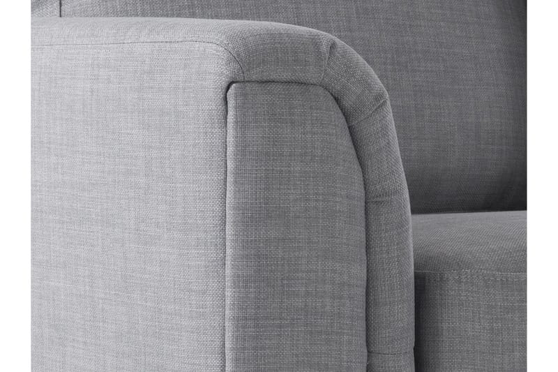 Dugard 3-sits Djup L-formad Hörnsoffa med Divan i Tyg - Grå - Möbler - Soffa - Divansoffa & schäslongsoffa - 4 sits soffa med divan