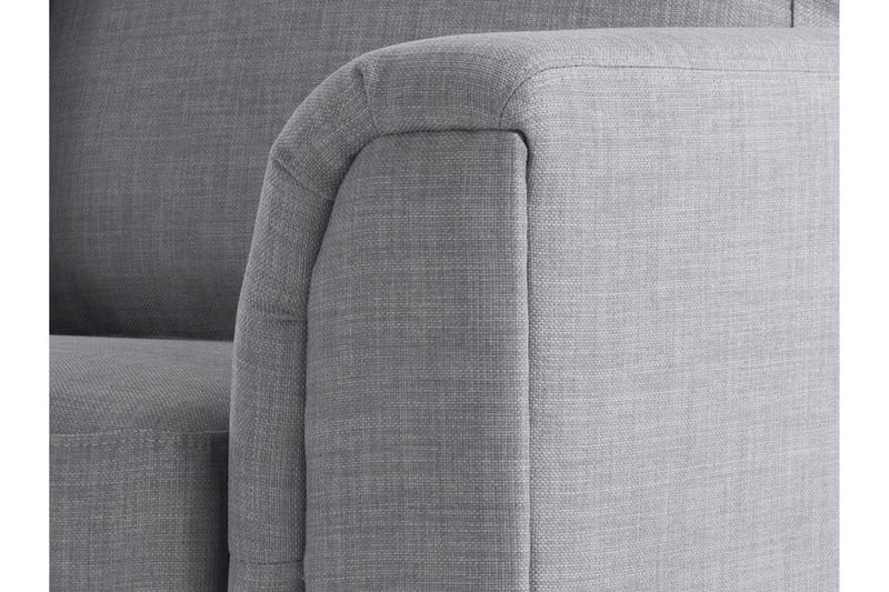 Dugard 3-sits Djup L-formad Hörnsoffa med Divan i Tyg - Grå - Möbler - Soffa - Divansoffa & schäslongsoffa - 4 sits soffa med divan
