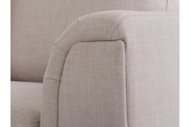 Dugard Hörnsoffa Höger + Fotpall - Beige - Möbler - Soffa - Divansoffa & schäslongsoffa - 4 sits soffa med divan