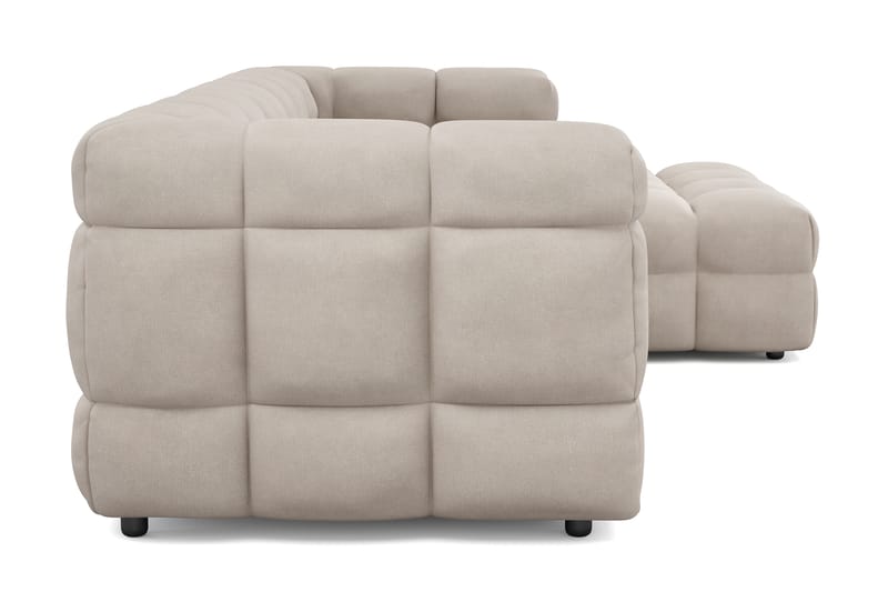Elise 3-sits Bubblig Soffa med Divan Höger - Beige - Möbler - Soffa - Divansoffa & schäslongsoffa - 4 sits soffa med divan