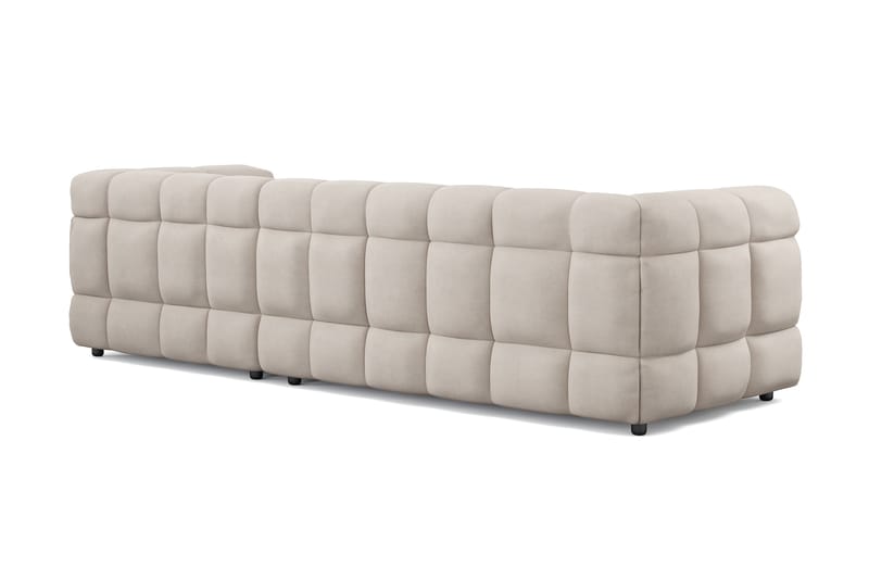 Elise 3-sits Bubblig Soffa med Divan Höger - Beige - Möbler - Soffa - Divansoffa & schäslongsoffa - 4 sits soffa med divan
