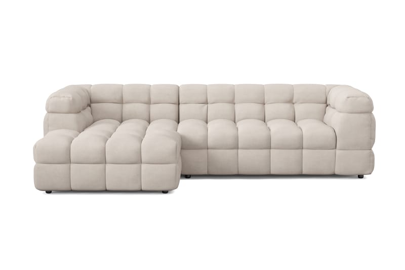 Elise 3-sits Bubblig Soffa med Divan Vänster - Beige - Möbler - Soffa - Divansoffa & schäslongsoffa - 4 sits soffa med divan