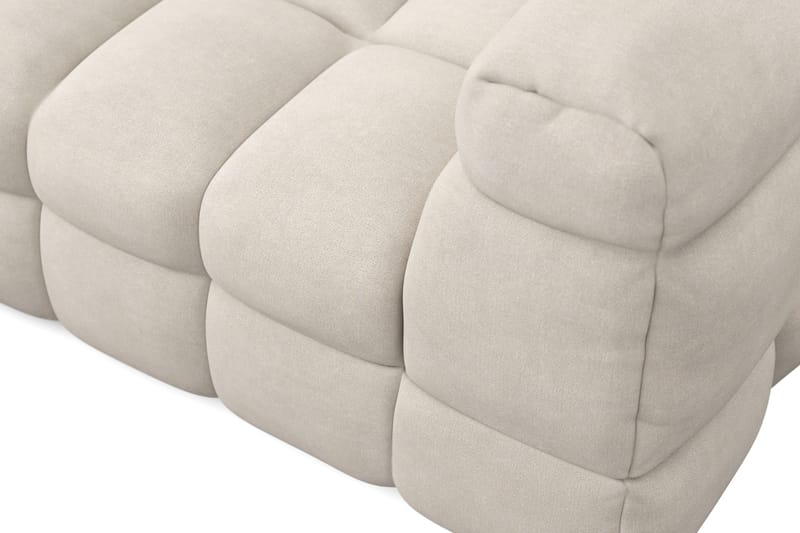 Elise 3-sits Bubblig Soffa med Divan Vänster - Beige - Möbler - Soffa - Divansoffa & schäslongsoffa - 4 sits soffa med divan