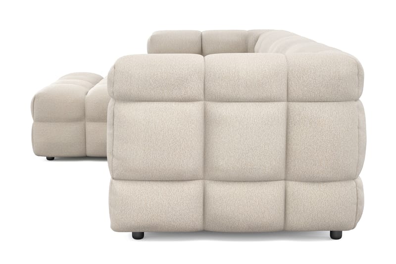 Elise 3-sits Bubblig Soffa med Divan Vänster - Beige - Möbler - Soffa - Divansoffa & schäslongsoffa - 4 sits soffa med divan