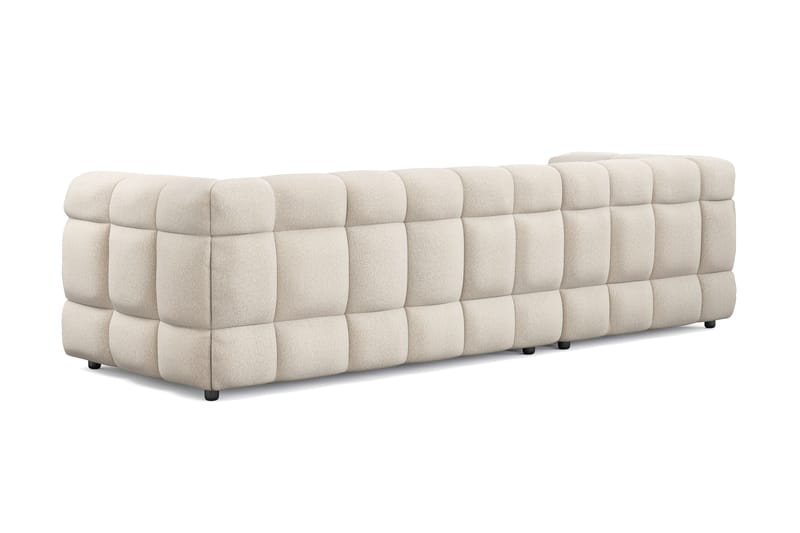 Elise 3-sits Bubblig Soffa med Divan Vänster - Beige - Möbler - Soffa - Divansoffa & schäslongsoffa - 4 sits soffa med divan