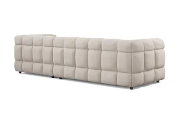 Elise 4-sits Bubblig Soffa med Divan Höger - Beige - Möbler - Soffa - Divansoffa & schäslongsoffa - 4 sits soffa med divan