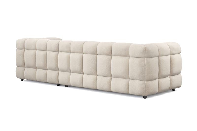 Elise 4-sits Bubblig Soffa med Divan Höger - Beige - Möbler - Soffa - Divansoffa & schäslongsoffa - 4 sits soffa med divan
