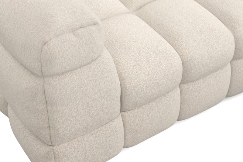 Elise 4-sits Bubblig Soffa med Divan Höger - Beige - Möbler - Soffa - Divansoffa & schäslongsoffa - 4 sits soffa med divan
