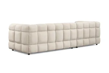 Elise 4-sits Bubblig Soffa med Divan Vänster - Beige - Möbler - Soffa - Divansoffa & schäslongsoffa - 4 sits soffa med divan