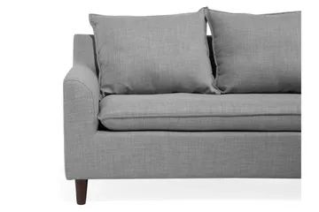 Elvenes Hörnsoffa 206 cm - Grå - Möbler - Soffa - Divansoffa & schäslongsoffa - 4 sits soffa med divan