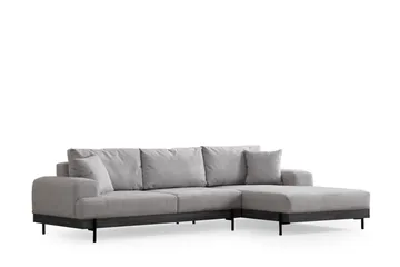 Eti Hörnsoffa 3-sits - Grå - Möbler - Soffa - Divansoffa & schäslongsoffa - 4 sits soffa med divan