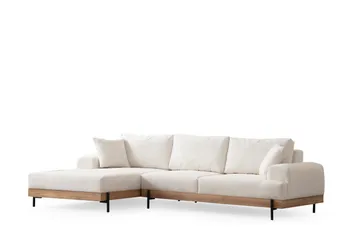 Eti Hörnsoffa 3-sits - Vit - Möbler - Soffa - Divansoffa & schäslongsoffa - 4 sits soffa med divan