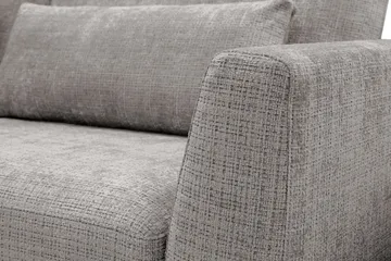 Florenz 3-sits Soffa med Divan Vänster - Ljusgrå - Möbler - Soffa - Divansoffa & schäslongsoffa - 3 sits soffa med divan