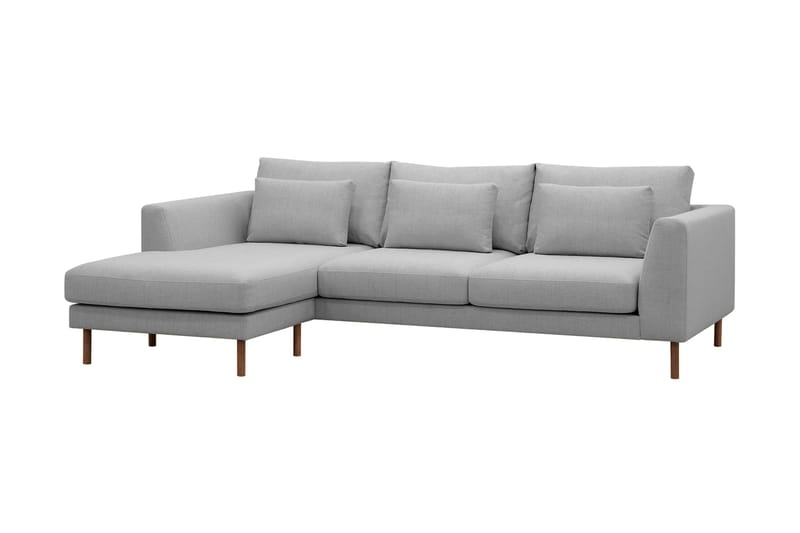 Florenz 3-sits Vänstervänd L-formad Divansoffa i Tyg - Ljusgrå - Möbler - Soffa - Divansoffa & schäslongsoffa - 3 sits soffa med divan