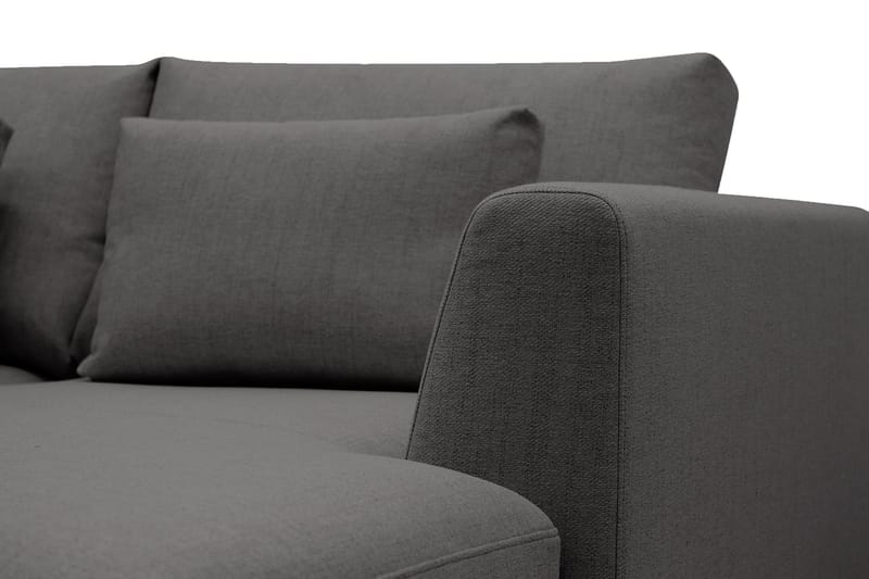 Florenz 3-sits Vänstervänd L-formad Divansoffa i Tyg - Mörkgrå - Möbler - Soffa - Divansoffa & schäslongsoffa - 3 sits soffa med divan