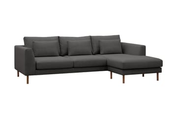 Florenz 3-sits Vänstervänd L-formad Divansoffa i Tyg - Mörkgrå - Möbler - Soffa - Divansoffa & schäslongsoffa - 3 sits soffa med divan