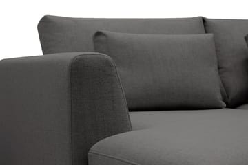Florenz 3-sits Vänstervänd L-formad Divansoffa i Tyg - Mörkgrå - Möbler - Soffa - Divansoffa & schäslongsoffa - 3 sits soffa med divan