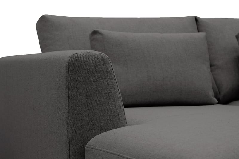 Florenz 3-sits Vänstervänd L-formad Divansoffa i Tyg - Mörkgrå - Möbler - Soffa - Divansoffa & schäslongsoffa - 3 sits soffa med divan