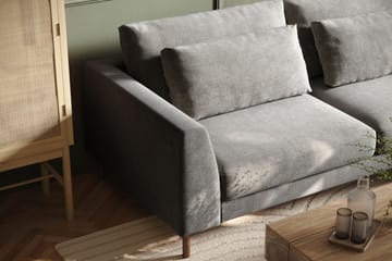 Florenz 4-sits Högervänd L-formad Schäslongsoffa i Chenille - Ljusgrå - Möbler - Soffa - Divansoffa & schäslongsoffa - 4 sits soffa med divan
