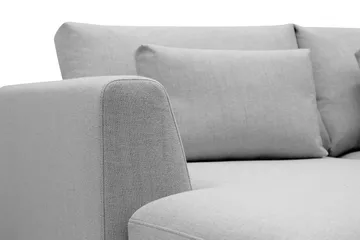 Florenz 4-sits Högervänd L-formad Schäslongsoffa i Tyg - Ljusgrå - Möbler - Soffa - Divansoffa & schäslongsoffa - 4 sits soffa med divan