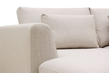 Florenz 4-sits Högervänd U-formad Soffa med Divan och Schäslong i Tyg - Beige - Möbler - Soffa - Divansoffa & schäslongsoffa - 4 sits soffa med divan
