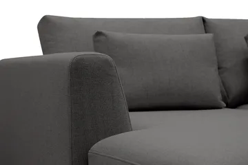 Florenz 4-sits Högervänd U-formad Soffa med Divan och Schäslong i Tyg - Mörkgrå - Möbler - Soffa - Divansoffa & schäslongsoffa - 4 sits soffa med divan