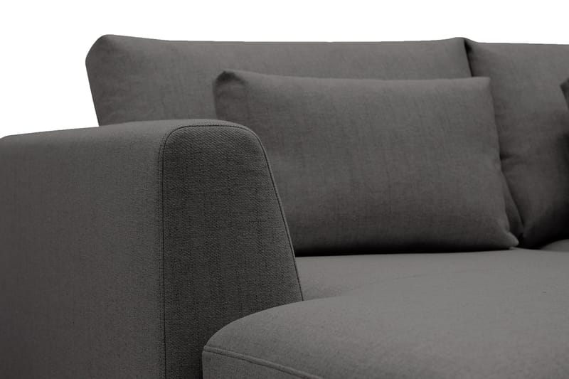 Florenz 4-sits Högervänd U-formad Soffa med Divan och Schäslong i Tyg - Mörkgrå - Möbler - Soffa - Divansoffa & schäslongsoffa - 4 sits soffa med divan