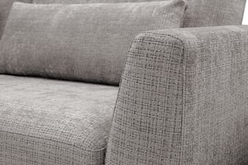 Florenz 4-sits Vänstervänd L-formad Schäslongsoffa i Chenille - Ljusgrå - Möbler - Soffa - Divansoffa & schäslongsoffa - 4 sits soffa med divan