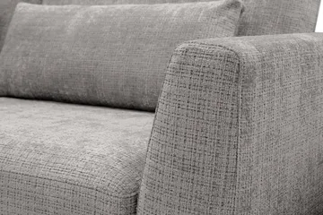 Florenz 4-sits Vänstervänd L-formad Schäslongsoffa i Chenille - Ljusgrå - Möbler - Soffa - Divansoffa & schäslongsoffa - 4 sits soffa med divan