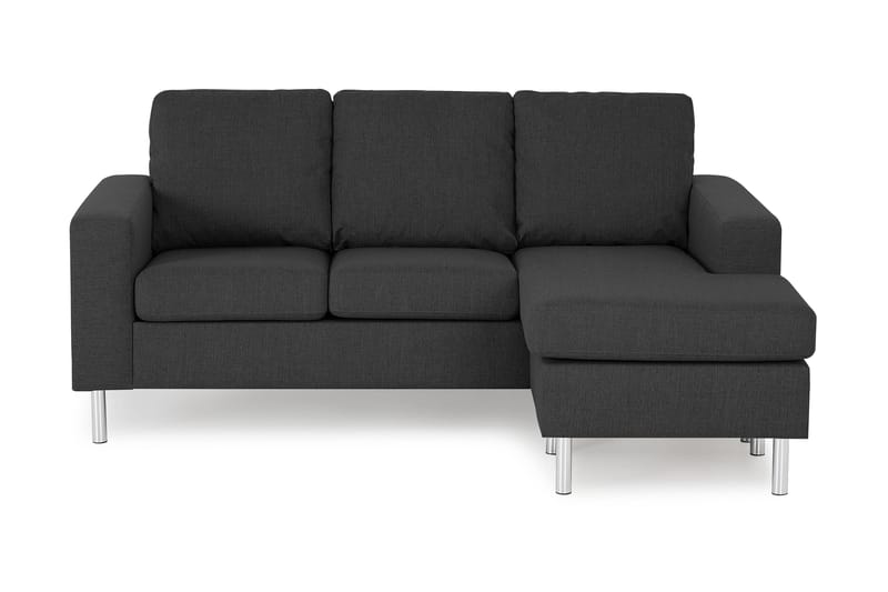 Friday 3-sits Vändbar L-formad Divansoffa i Tyg - Grå - Möbler - Soffa - Divansoffa & schäslongsoffa - 3 sits soffa med divan