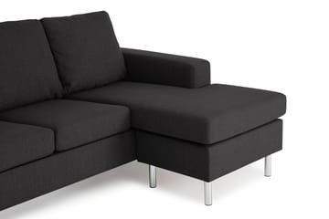 Friday 3-sits Vändbar L-formad Divansoffa i Tyg - Grå - Möbler - Soffa - Divansoffa & schäslongsoffa - 3 sits soffa med divan