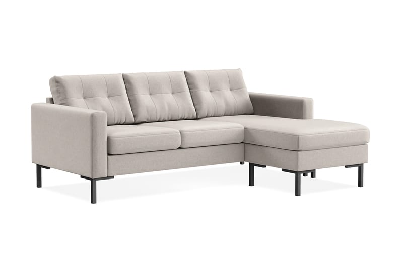 Frillestad 3-sits Högervänd L-formad Divansoffa i Tyg - Beige - Möbler - Soffa - Divansoffa & schäslongsoffa - 3 sits soffa med divan