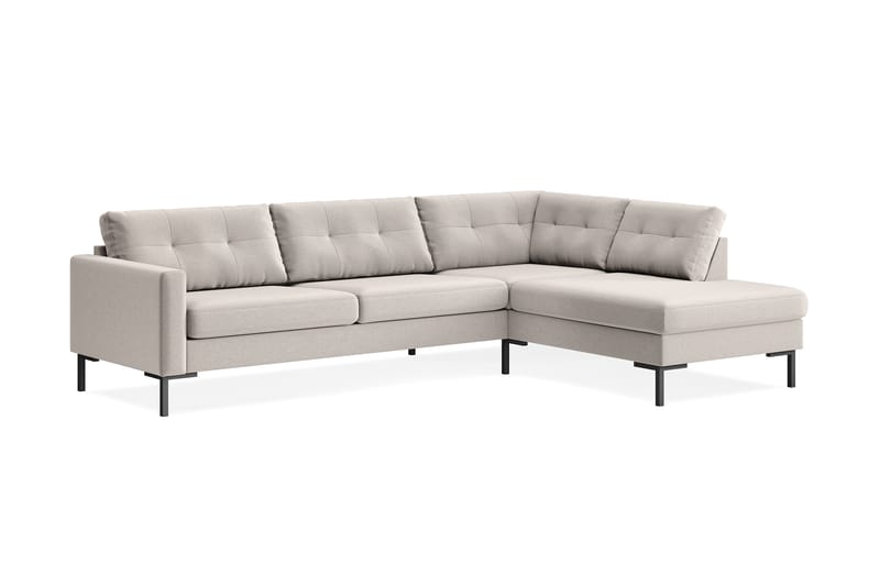 Frillestad 4-sits Högervänd L-formad Schäslongsoffa i Tyg - Beige - Möbler - Soffa - Divansoffa & schäslongsoffa - 4 sits soffa med divan