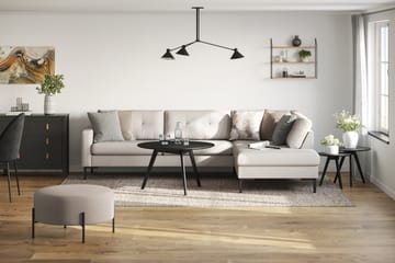 Frillestad 4-sits Högervänd L-formad Schäslongsoffa i Tyg - Beige - Möbler - Soffa - Divansoffa & schäslongsoffa - 4 sits soffa med divan