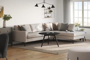 Frillestad 4-sits Högervänd L-formad Schäslongsoffa i Tyg - Beige - Möbler - Soffa - Divansoffa & schäslongsoffa - 4 sits soffa med divan