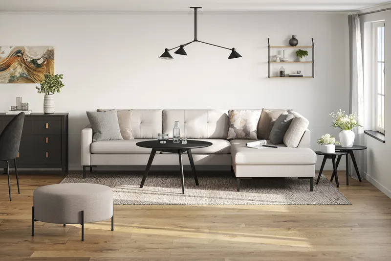 Frillestad 4-sits Soffa med Schäslong Höger - Möbler - Soffa - Divansoffa & schäslongsoffa - 4 sits soffa med divan