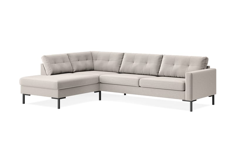Frillestad 4-sits Vänstervänd L-formad Schäslongsoffa i Tyg - Beige - Möbler - Soffa - Divansoffa & schäslongsoffa - 4 sits soffa med divan