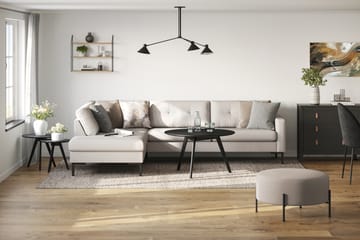 Frillestad 4-sits Vänstervänd L-formad Schäslongsoffa i Tyg - Beige - Möbler - Soffa - Divansoffa & schäslongsoffa - 4 sits soffa med divan