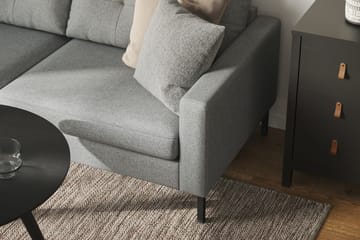 Frillestad 4-sits Vänstervänd L-formad Schäslongsoffa i Tyg - Grå - Möbler - Soffa - Divansoffa & schäslongsoffa - 4 sits soffa med divan