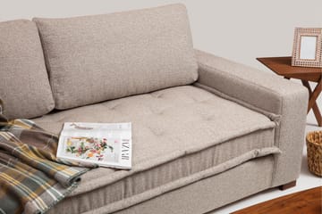Gladfield Divansoffa 3-sits - Beige - Möbler - Soffa - Divansoffa & schäslongsoffa - 3 sits soffa med divan
